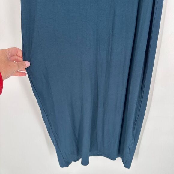 NWT Philosophy Tank Maxi Dress Dark Teal T-Shirt Dress Size XS Solid blue - Picture 10 of 11